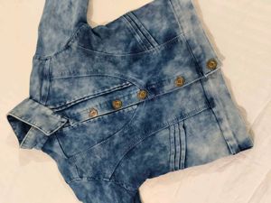 Stylish Denim Jacket - Button Down