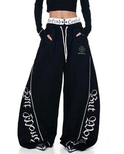 Wide Leg barrell fit streetwear denim with Gothic