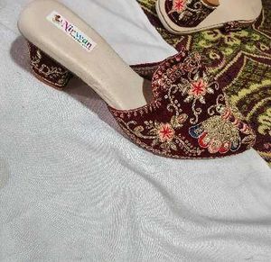 Embroidered Punjabi Juttis - Women's Footwear