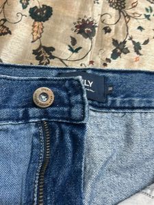 Patchwork Denim Mini Skirt