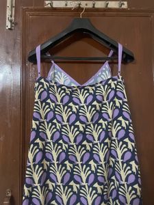 Flowy Printed Midi Dress