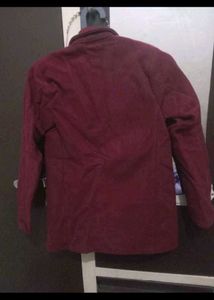 Classic Maroon Blazer for winter