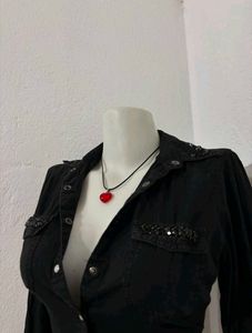 Chic Black Button-Up Shirt