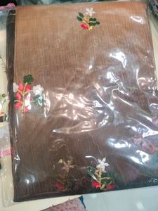 Embroidery Work With Tissue Fabric Saree