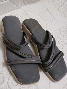Stylish Grey Flat Sandals