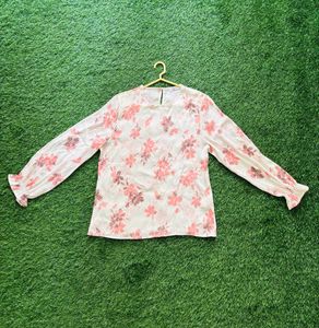 Floral Print Long Sleeve Top