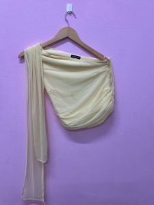 Yellow One-Shoulder Top