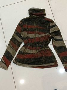 sparkle turtle neck sweater