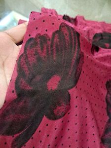 Vintage Pink Floral Print Fabric