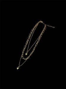 Layered Lock and Heart Necklace