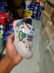 Cute Light-Up Astronaut Shoes for Girls size- (5 t