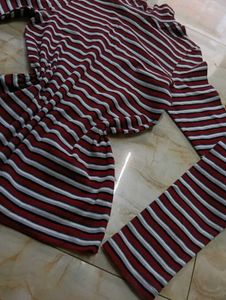 Striped Turtleneck Top