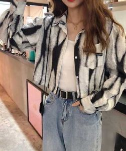 Korean Pinterest Premium Zrap Crop Puff Shirt