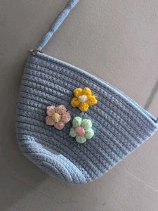 Handmade Crochet Flower Bag