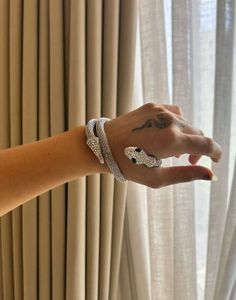 snake statement bracelet