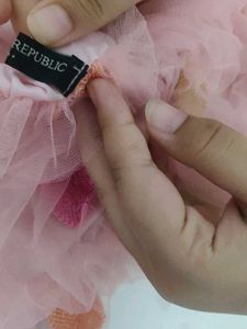 Sheer Pink Top with Appliques🌸🩰🍥
