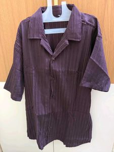 Men's Purple Short Sleeve Shirt