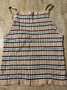 H&M Striped Ribbed Cami Top
