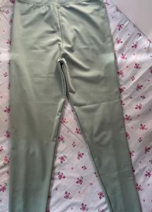 Mint Green &amp; White Track Pants