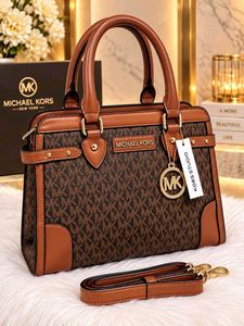 Michael Kors Monogram Satchel Bag