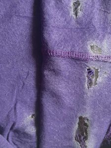 Purple Lace Sheer Top( with invisible flaws)