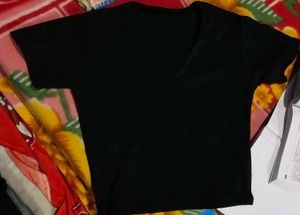 Classic V-Neck Black T-Shirt