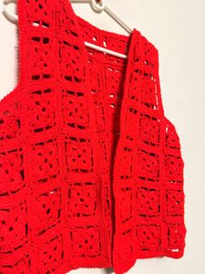 Red Crochet Vest ❤️