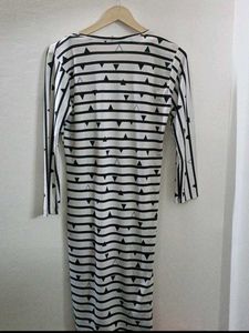 Chic Striped Midi Dress