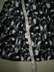 Chic Black &amp; White Print Tiered Dress
