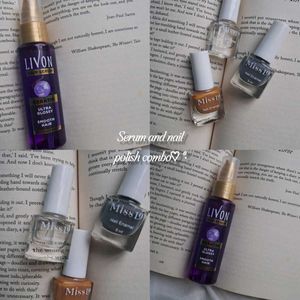 Livon Serum & Miss 19 Nail Polish Combo