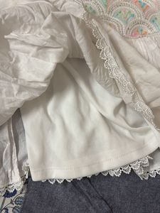 White top and pant set