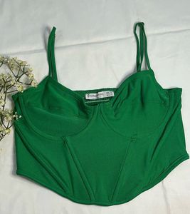 Green Corset Top Imported
