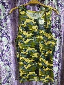 Paris Verge Camouflage Print Sando