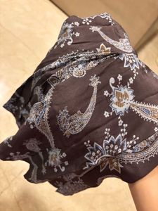 MANGO Brown Paisley Print Dress