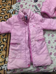 Cute Pink Hoodie Jacket for 4-7; years girl