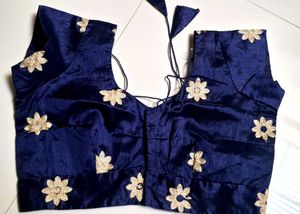 Elegant Blouse Set - Gold &amp; Navy