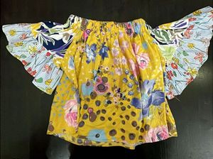 Bohemian Patchwork Floral Blouse