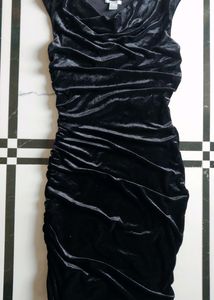 Velvet Bodycon Midi Dress