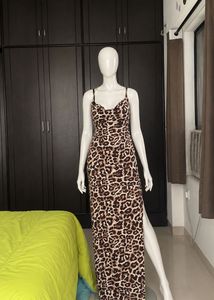 Leopard Print Maxi Dress