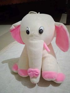 Cute White Elephant Plush Toy