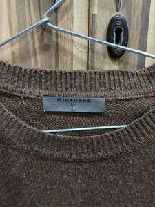 Giordano Brown Knit Sweater