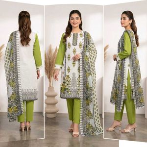 PRELOVED PAKISTANI FLORAL SUIT 3PCS 🌿