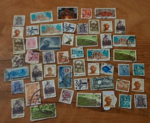 Set Of 50 Indian Stamps