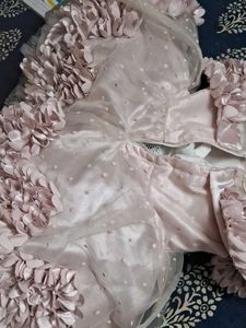 Girl's Pink Floral Party Dress