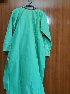 Elegant Green Sequined Kurta