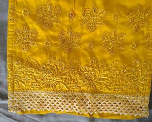 Vibrant Yellow Embroidered Kurta