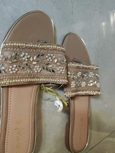 Embellished Flat Sandals