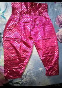 Vibrant Pink Polka Dot Ethnic Pants