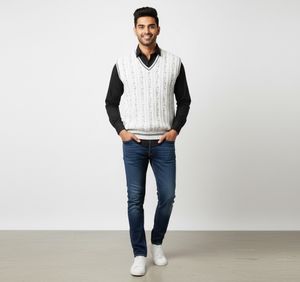 Vintage White Knit Sweater