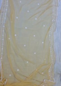 Creamy Light Yellow Suit Garara